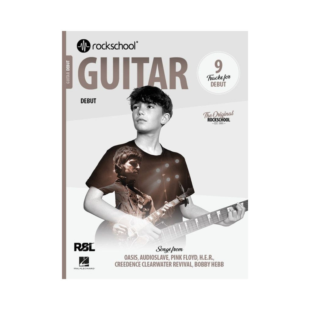 RSL Rockschool GUITAR for Electric Guitar 2018 & 2024 (12 Tracks) Debut Grade 1 2 3 4 5 6 7 8