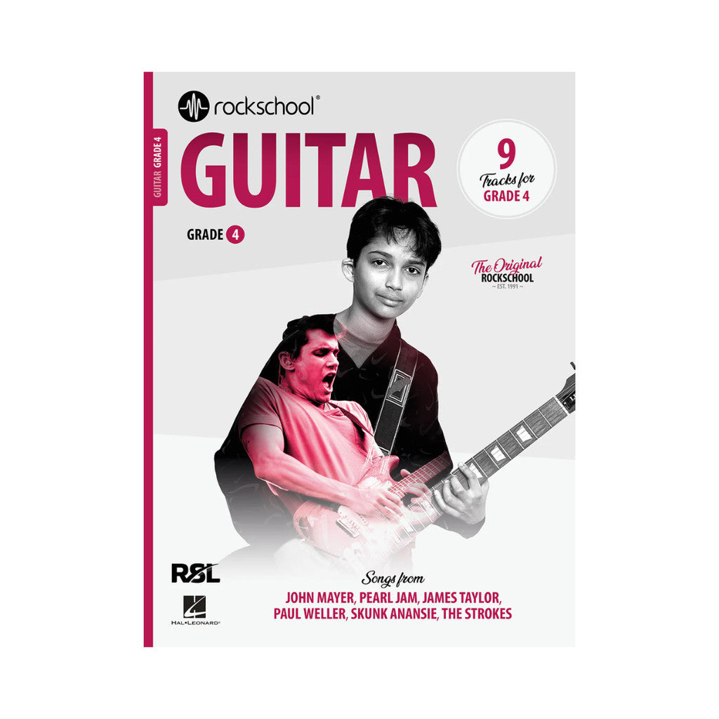 RSL Rockschool GUITAR for Electric Guitar 2018 & 2024 (12 Tracks) Debut Grade 1 2 3 4 5 6 7 8