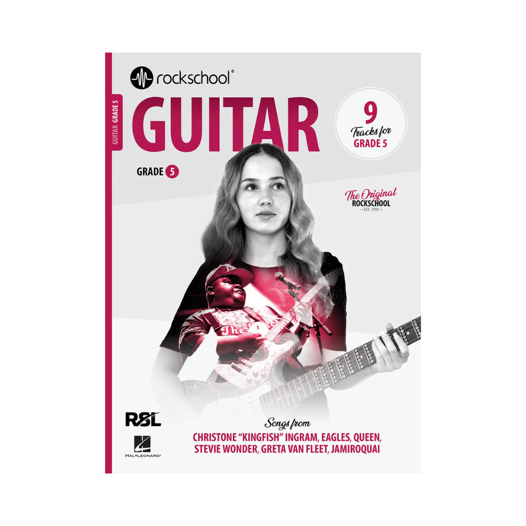 RSL Rockschool GUITAR for Electric Guitar 2018 & 2024 (12 Tracks) Debut Grade 1 2 3 4 5 6 7 8