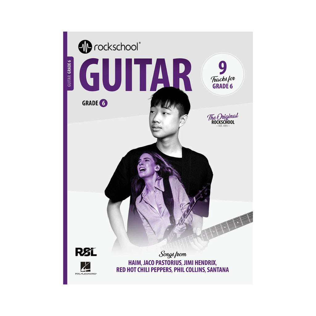 RSL Rockschool GUITAR for Electric Guitar 2018 & 2024 (12 Tracks) Debut Grade 1 2 3 4 5 6 7 8
