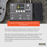 NUX MG-400 Modeling Guitar and Bass Processor Multi Effects Pedal for Electric Guitar (MG400)