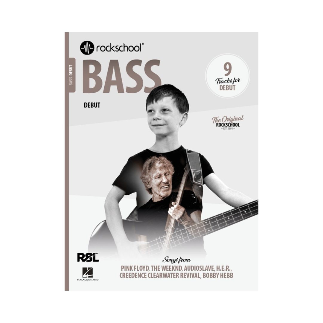 RSL Rockschool BASS 2018 & 2024 (12 Tracks) Debut Grade 1 2 3 4 5 6 7 8