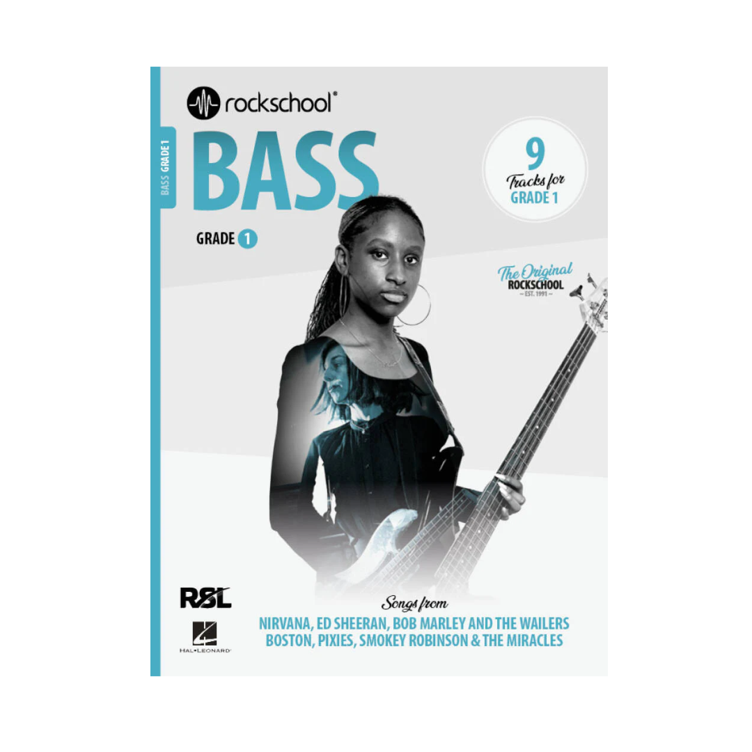 RSL Rockschool BASS 2018 & 2024 (12 Tracks) Debut Grade 1 2 3 4 5 6 7 8