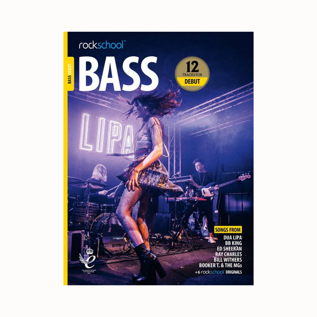RSL Rockschool BASS 2018 & 2024 (12 Tracks) Debut Grade 1 2 3 4 5 6 7 8
