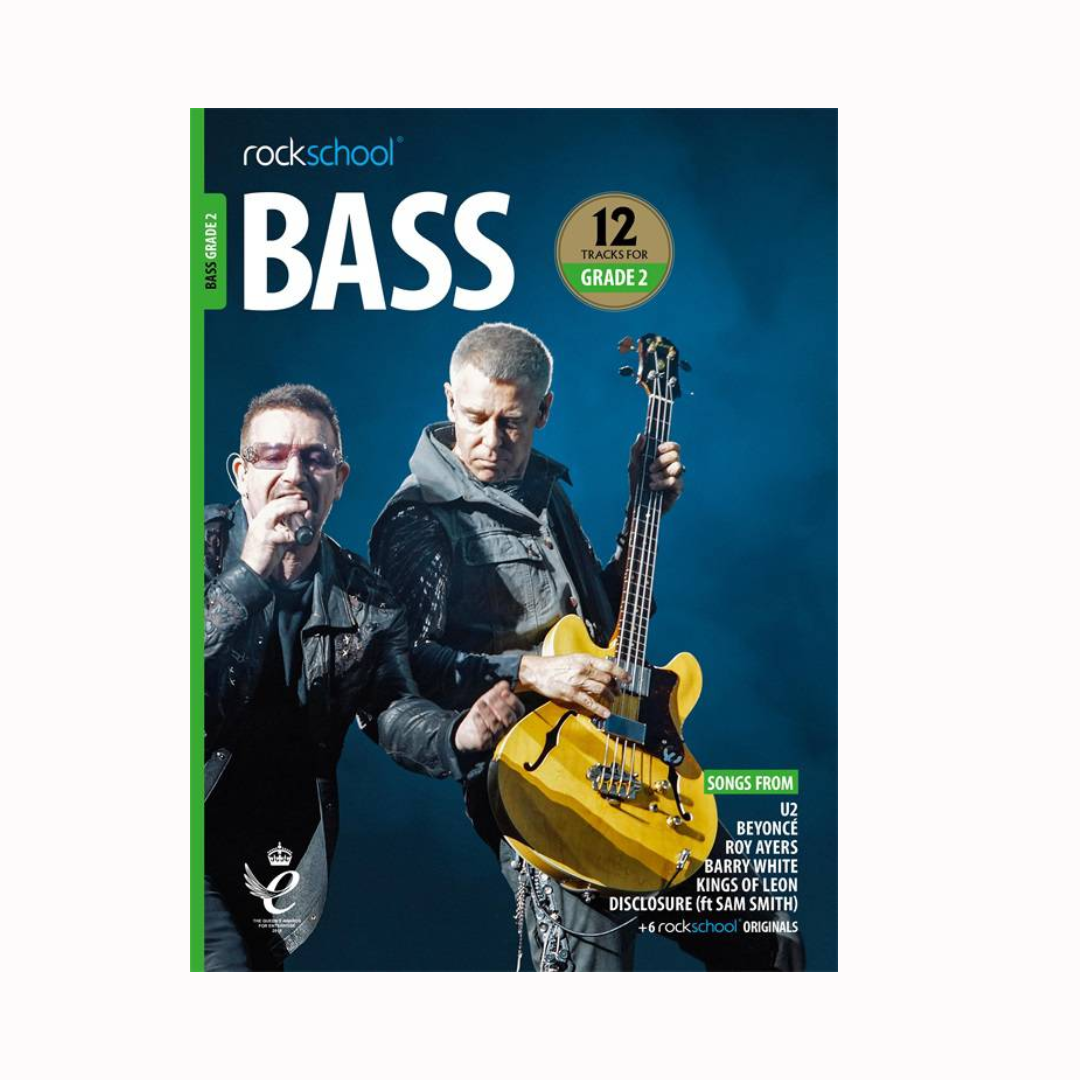 RSL Rockschool BASS 2018 & 2024 (12 Tracks) Debut Grade 1 2 3 4 5 6 7 8