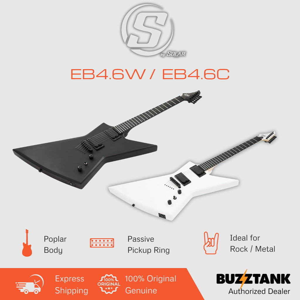 S by Solar EB4.61W EB4.61C EB Single Pickup Electric Guitar