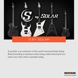 S by Solar AB4.6FRC AB Floyd Rose Electric Guitar, Carbon Black Matte