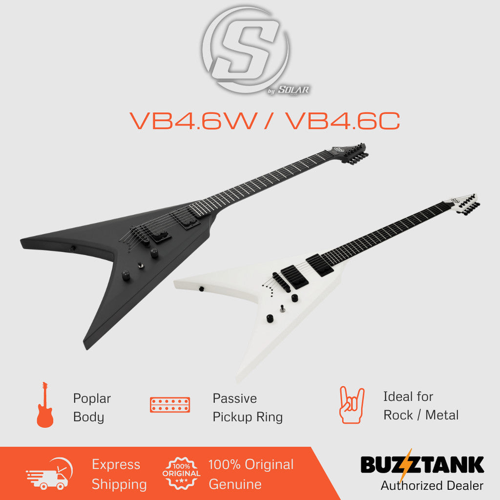 S by Solar VB4.6W VB4.6C VB V-Shaped Electric Guitar