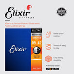 Elixir Nanoweb Electric Guitar Strings Baritone 7 String 8 String 12002 12052 12102 12027 12077 12302 12007 12057 12062