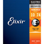 Elixir Nanoweb Electric Guitar Strings Baritone 7 String 8 String 12002 12052 12102 12027 12077 12302 12007 12057 12062