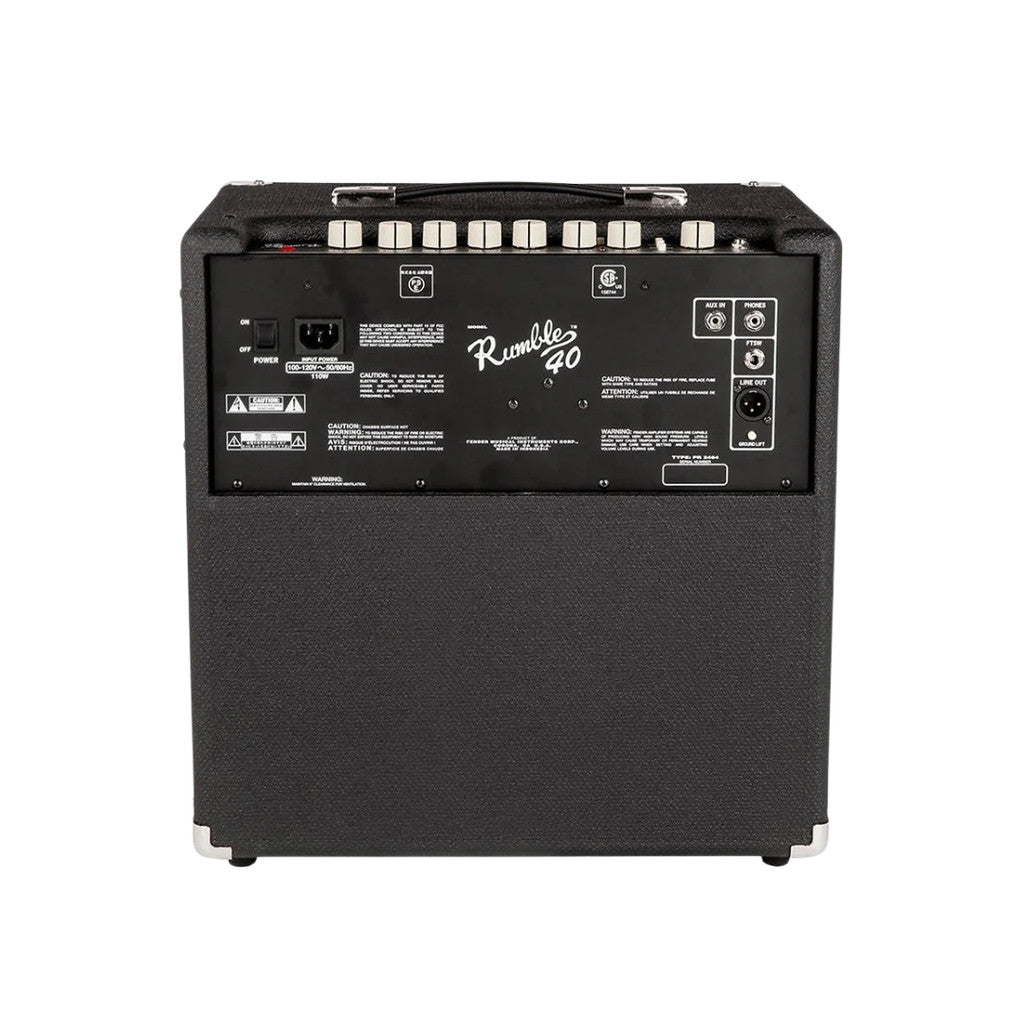 Fender Rumble 40 V3 Bass Combo Amplifier, 230V UK EU