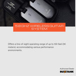 NUX C-5RC 5.8GHz Guitar Wireless System Transmitter And Receiver with Charging Case