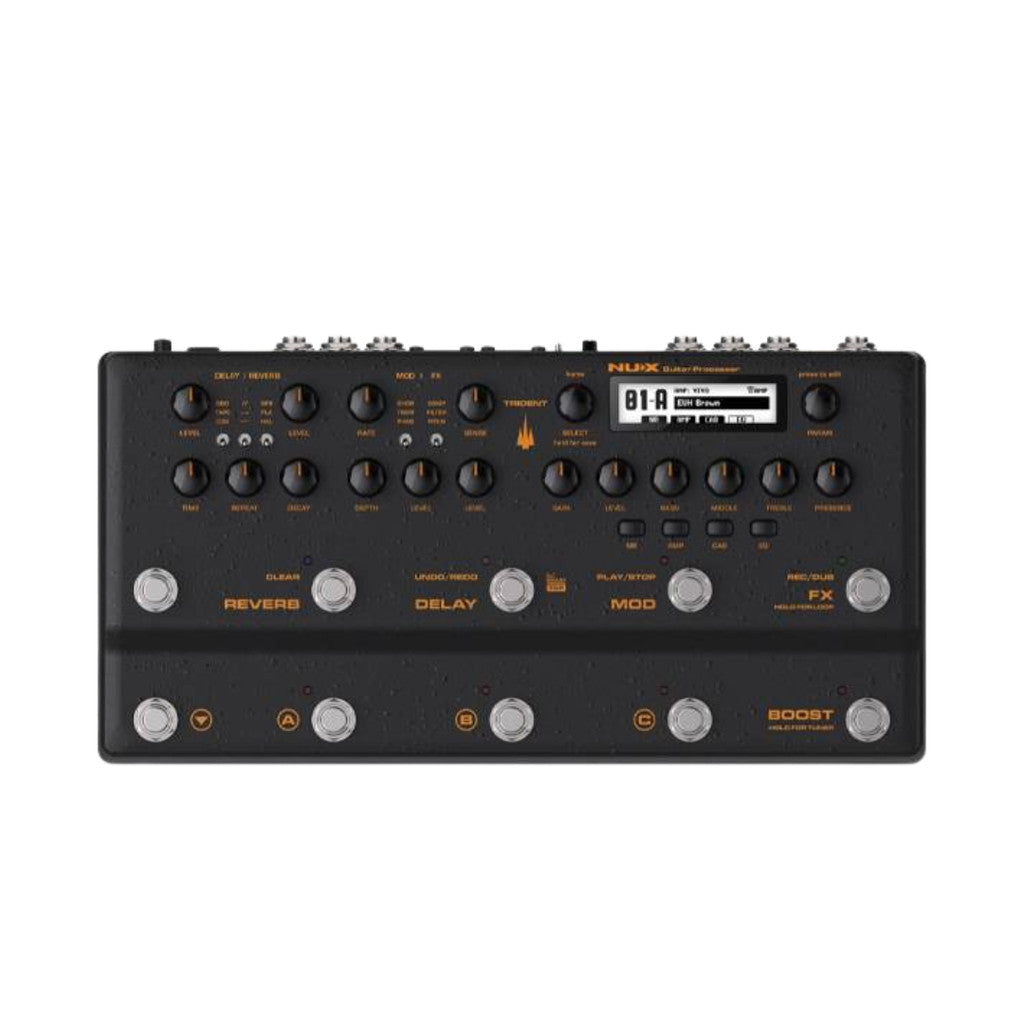NUX Trident NME-5 Multi Effect Processor Guitar Pedal With Amp Modeler With IR Loader
