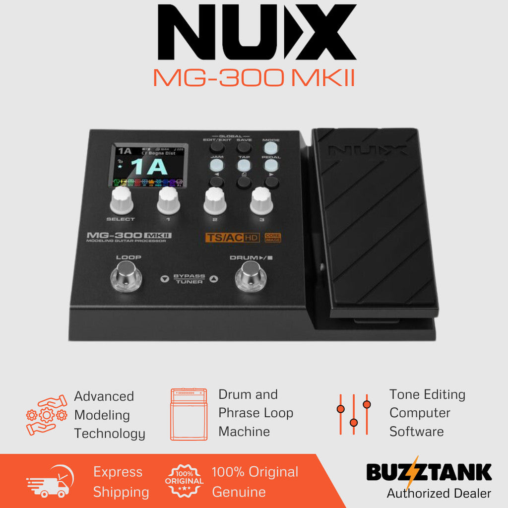 NUX MG300 MKII Guitar Modelling Processor Multi Effects Pedal