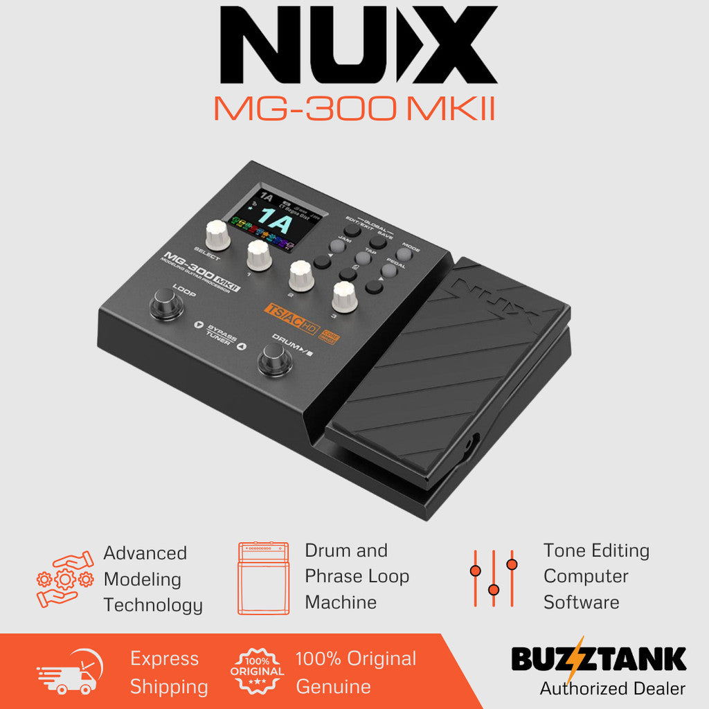 NUX MG300 MKII Guitar Modelling Processor Multi Effects Pedal
