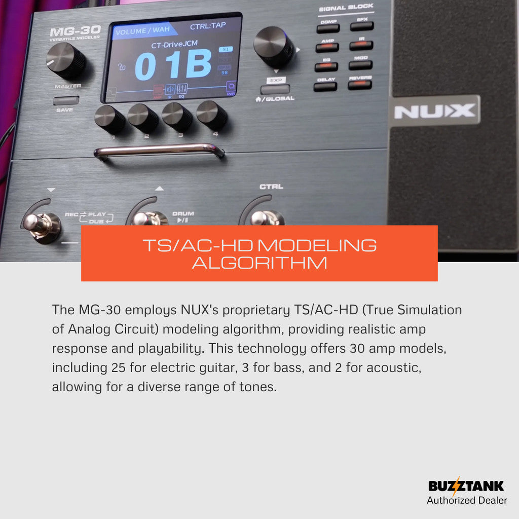 NUX MG-30 Versatile Modeler Multi-Effects Pedal
