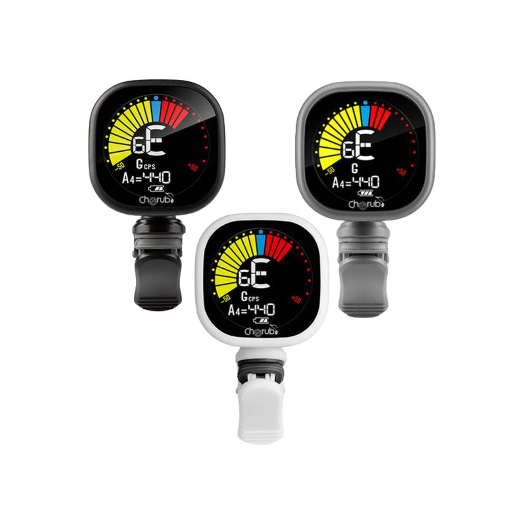 Cherub WST-675 Rechargeable Chromatic Cab Tuner Clip on For Guitar Bass Ukulele (WST675)