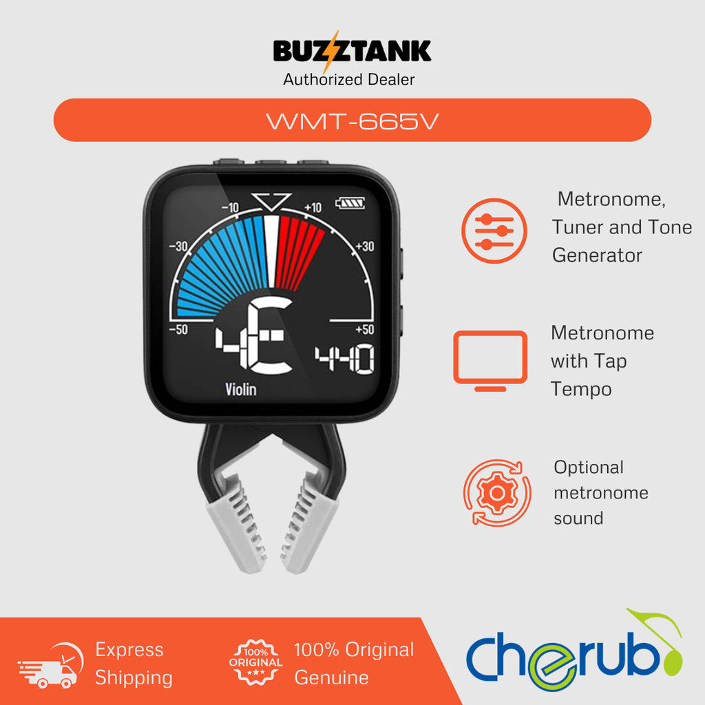 Cherub WMT-665V 3 in 1 Violin Metronome Chromatic Tuner (WMT665V)