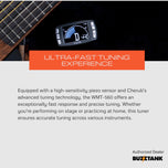 Cherub WMT-560 3-in-1 Metronome Chromatic Tuner For Guitar, Bass and Ukulele (WMT560)