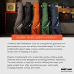 MONO M80 Bass Sleeve V2 2.0 M80-SEB-V2-ASH M80-SEB-V2-BLK M80-SEB-V2-AZG M80-SEB-V2-BNO M80-SEB-V2-MLB M80-STEB-BLK