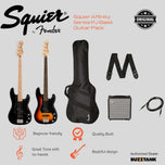 Squier Affinity Series PJ Bass Guitar Pack, 230V, UK