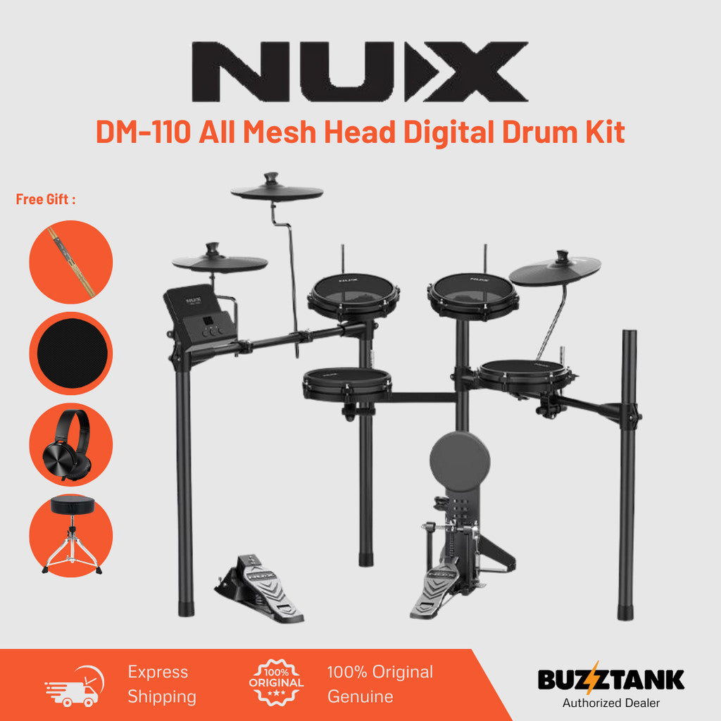 NUX DM-110 All Mesh Head Digital Drum Kit
