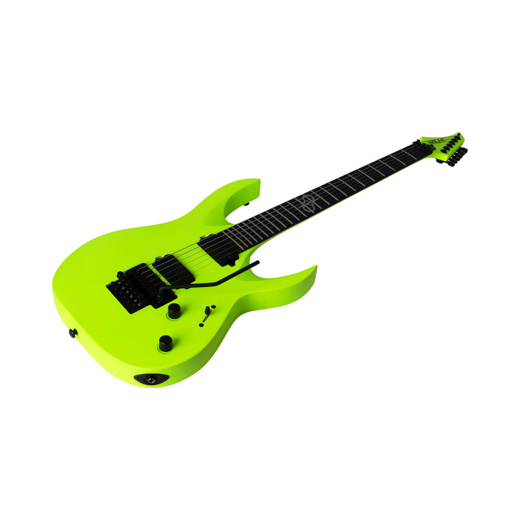 S by Solar A2.6FRLN Electric Guitar, Lemon Neon