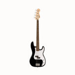 Squier Sonic Precision Bass Guitar w/White Pickguard, Laurel FB, Black