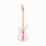 Squier Limited Edition Hello Kitty Stratocaster Electric Guitar, Maple FB, White