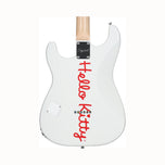 Squier Limited Edition Hello Kitty Stratocaster Electric Guitar, Maple FB, White