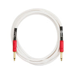 Fender John 5 10FT Instrument Cable, White and Red