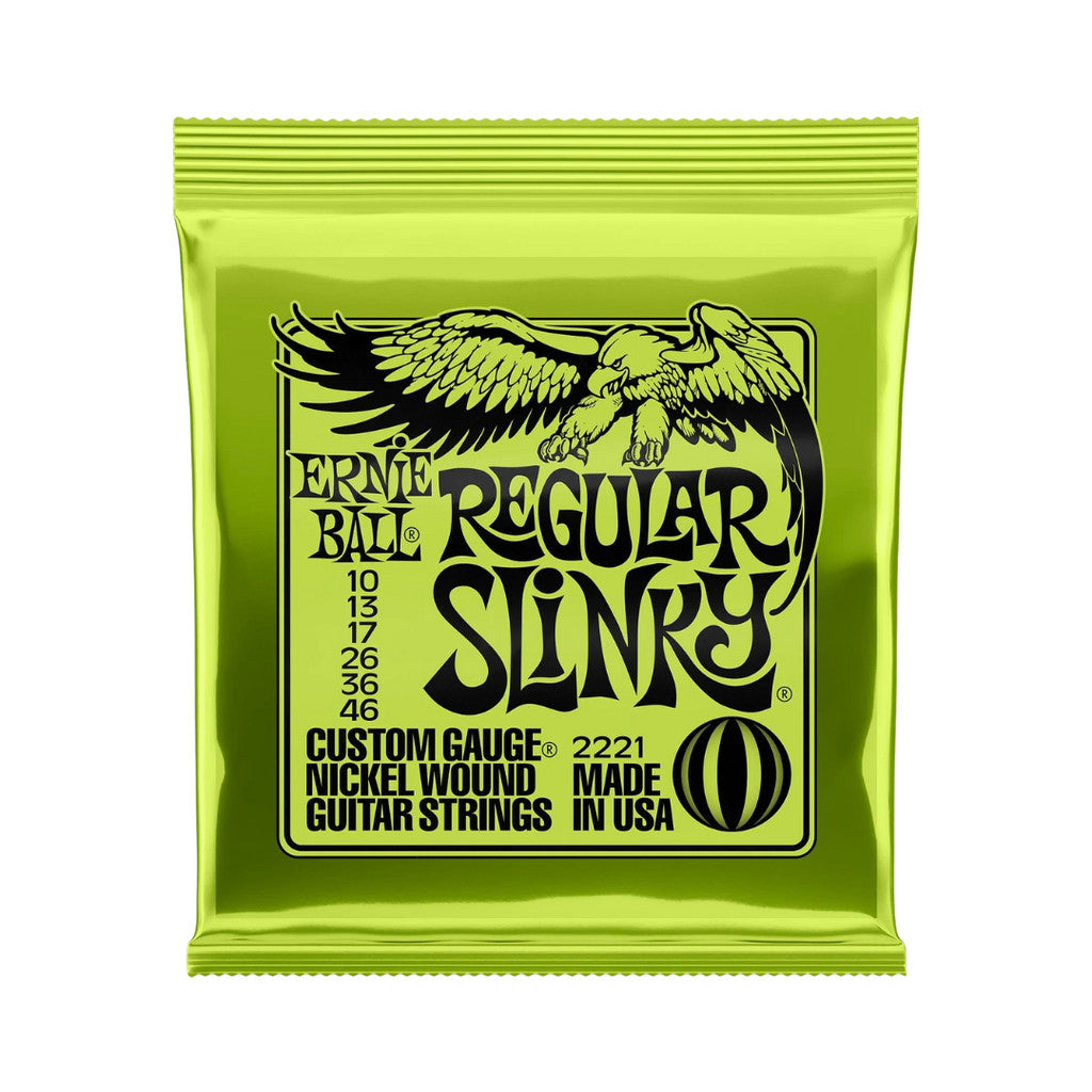 Ernie Ball Slinky Nickel Wound Electric Guitar Strings Regular 10-46 Hybrid 9-46 Super 9-42