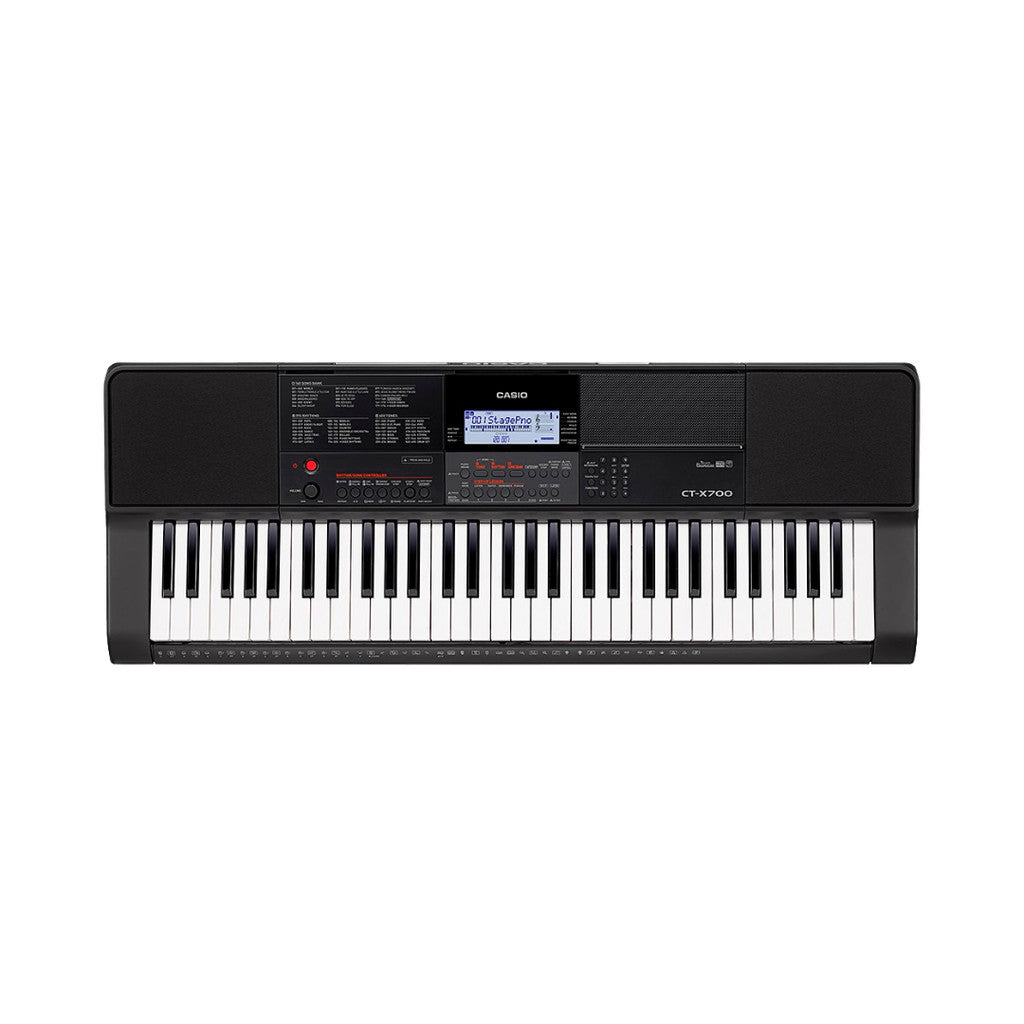 Casio CT-X700 Casiotone 61-Key Portable Keyboard, Black