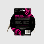 Ernie Ball 10FT Braided Straight to Straight Instrument Cable, Purple Black