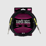 Ernie Ball 10' Straight to Straight Instrument Cable, Black