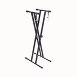 Duduke HY-JKT310-BLK Double-X Keyboard Stand, Black