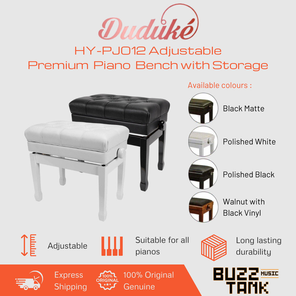Duduke HY-PJ012 Adjustable Piano Bench with Storage