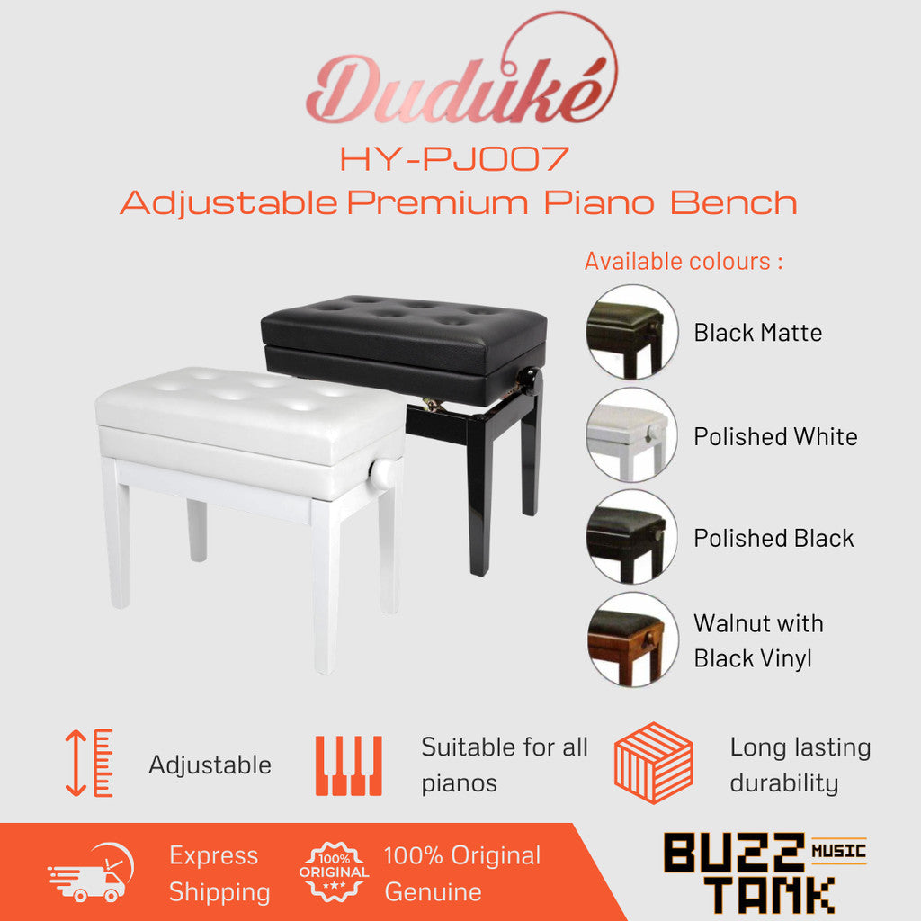 Duduke HY-PJ007 Adjustable Piano Bench with Storage