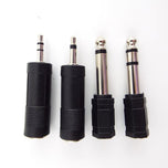 Audio Jack Adapter Converters for 3.5mm (1/8') Plug ↔ 6.35mm (1/4') - Mono or Stereo
