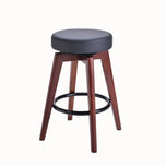 Duduke HY-JKT261-WNB Guitar Stool, Walnut with Black Vinyl