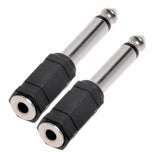 Audio Jack Adapter Converters for 3.5mm (1/8') Plug ↔ 6.35mm (1/4') - Mono or Stereo