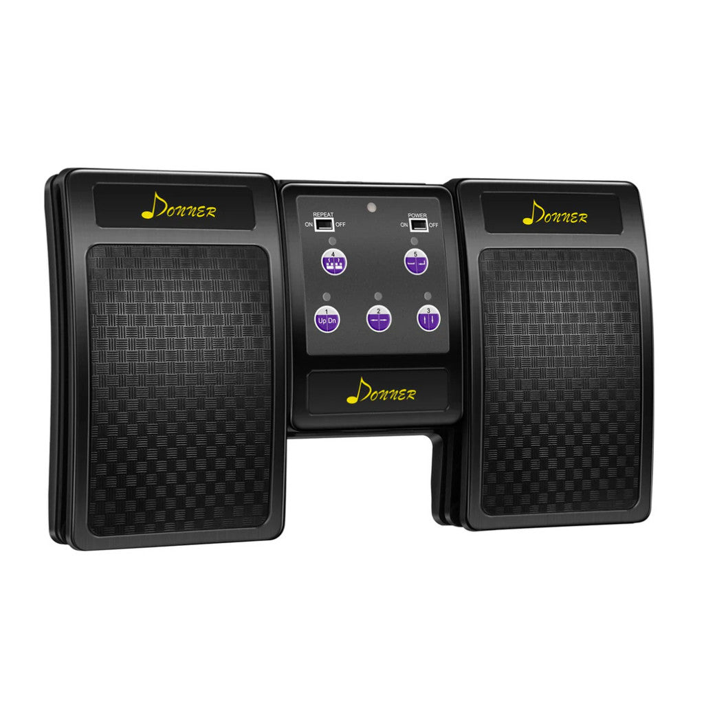 Donner DBM-1 Bluetooth Page Turner Music Pedal for Tablets, Black