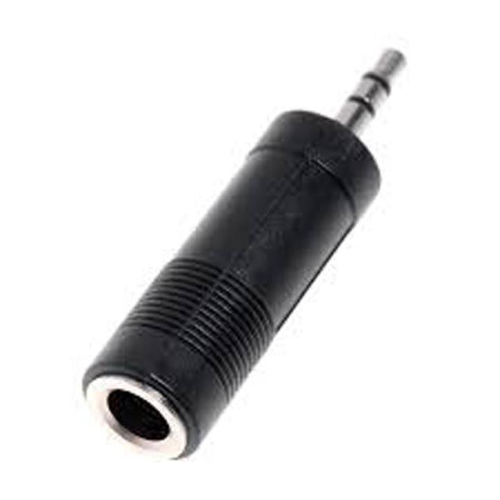 Audio Jack Adapter Converters for 3.5mm (1/8') Plug ↔ 6.35mm (1/4') - Mono or Stereo