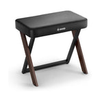 Donner DKB-300 Home Style Thick Padded Piano Bench (Walnut / Light Wood) (compatible with Donner OURA R300)