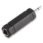 Audio Jack Adapter Converters for 3.5mm (1/8') Plug ↔ 6.35mm (1/4') - Mono or Stereo