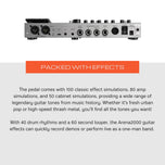 Donner ARENA 2000 Multi-FX Pedal Amp-Modeller - Guitar User Friendly, Responsive, All-In-One