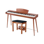 Donner DHP-100 Digital Piano, Wood, with Bench - 88-Key Weighted Hammer-Action Keys, Elegant Design, Ideal for Beginners