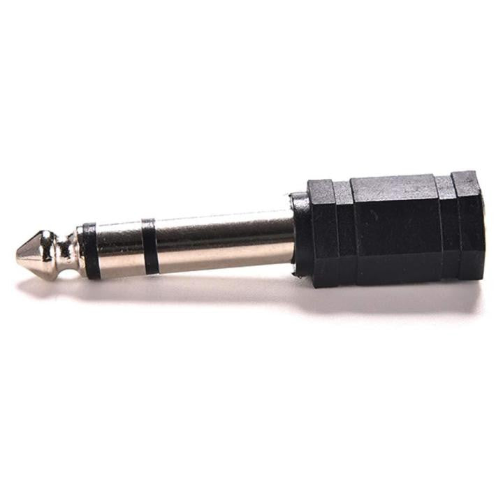 Audio Jack Adapter Converters for 3.5mm (1/8') Plug ↔ 6.35mm (1/4') - Mono or Stereo