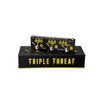 Donner Triple Threat 3-in-1 Analog Multi-Effects Pedal - Rich Sound, Simplicity, Effective