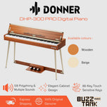 Donner DHP-300 PRO Digital Piano, Wooden or Beige - 88-Key, Richer Sounds, Refined Aesthetics